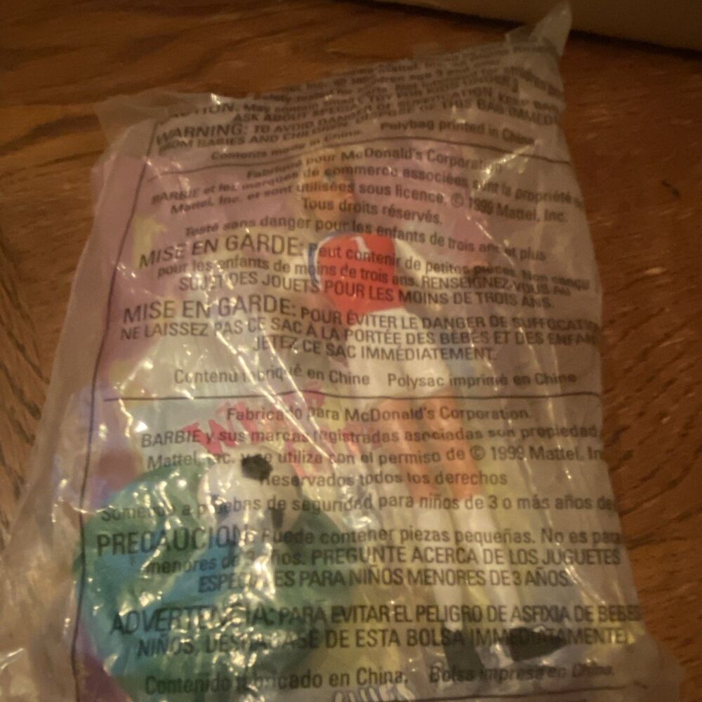 McDonald's Barbie #1- Soccer Figurine with Base Happy Meal Toy (1999) Vintage